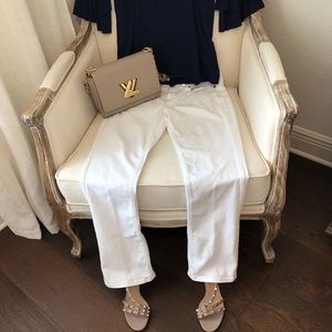 J.Jill Barely Boot Cut Authentic Fit White Jeans Size 6